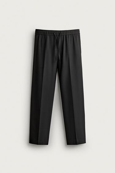 WIDE-LEG FLOWING TROUSERS - Black by Zara