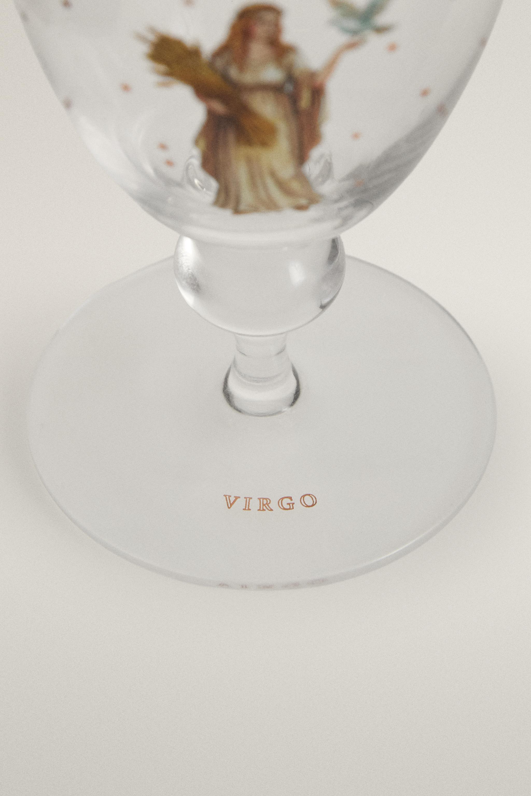 VIRGO ZODIAC GLASS | MARISA BERENSON