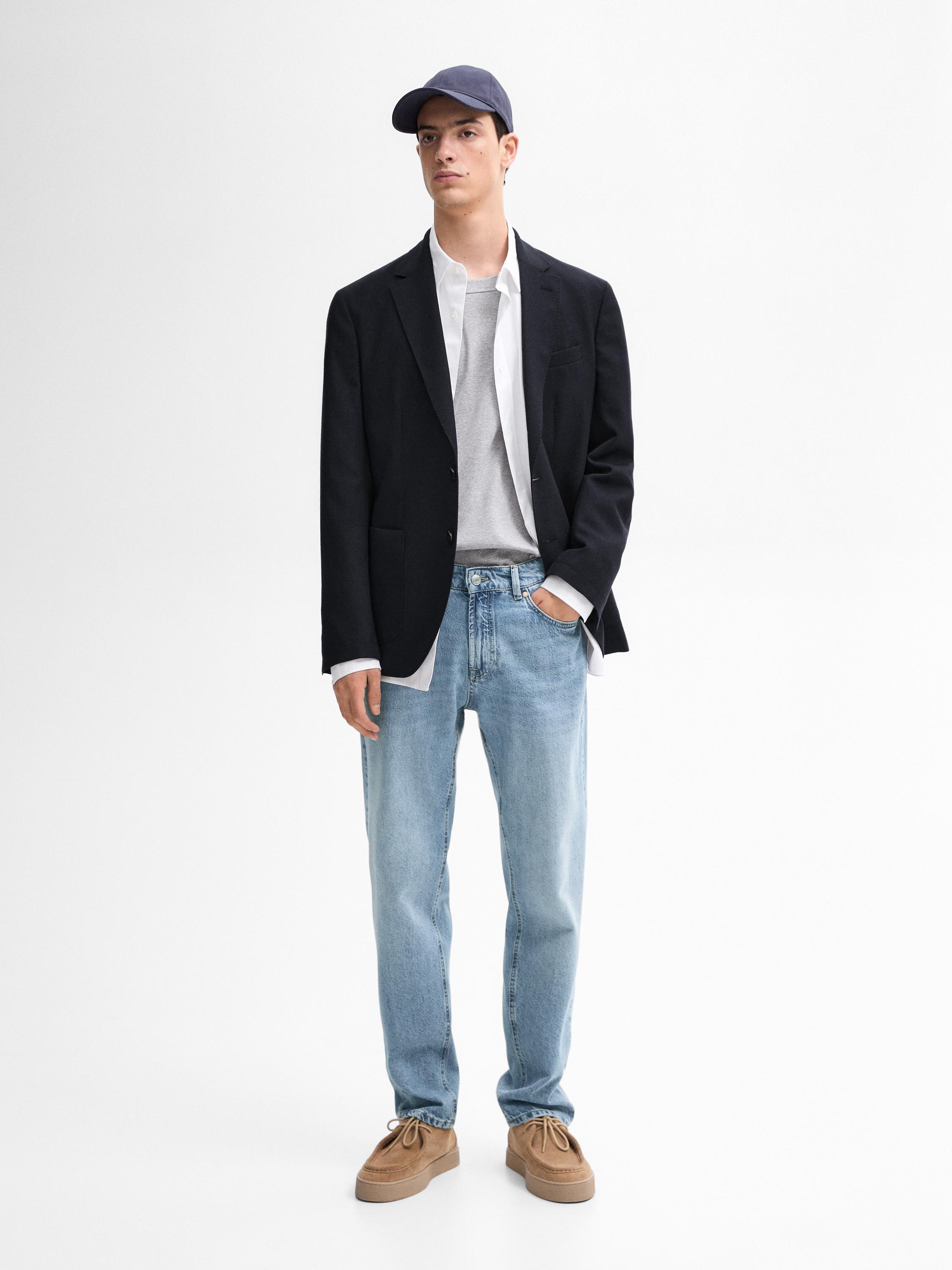 Tapered fashion jeans zara