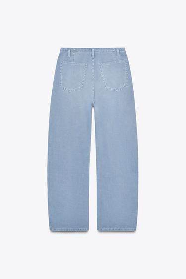 TIE-WAIST CHINO TROUSERS - Aquamarine by Zara - Image 5