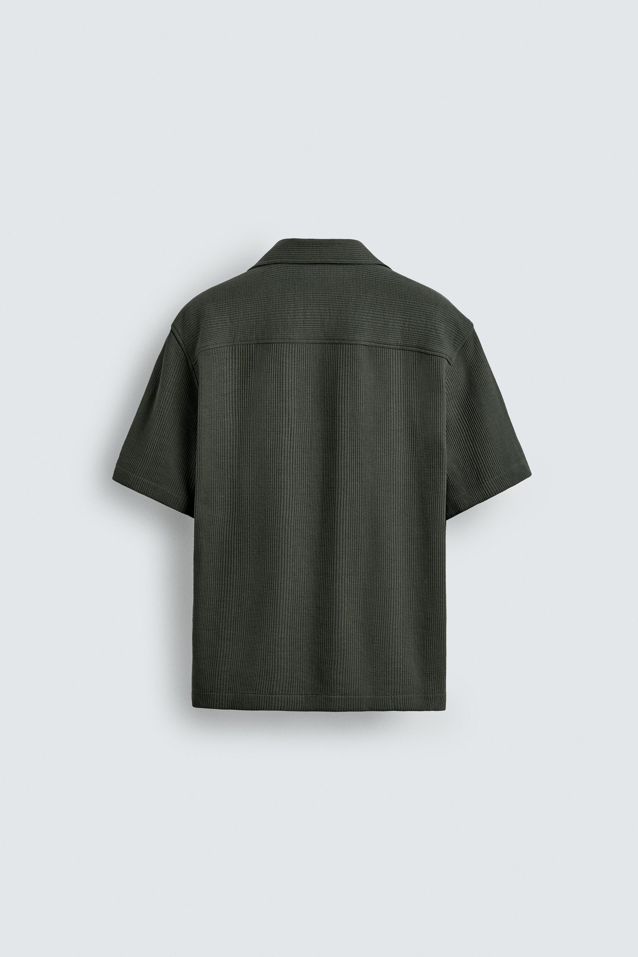 REGULAR FIT TEXTURED SHIRT