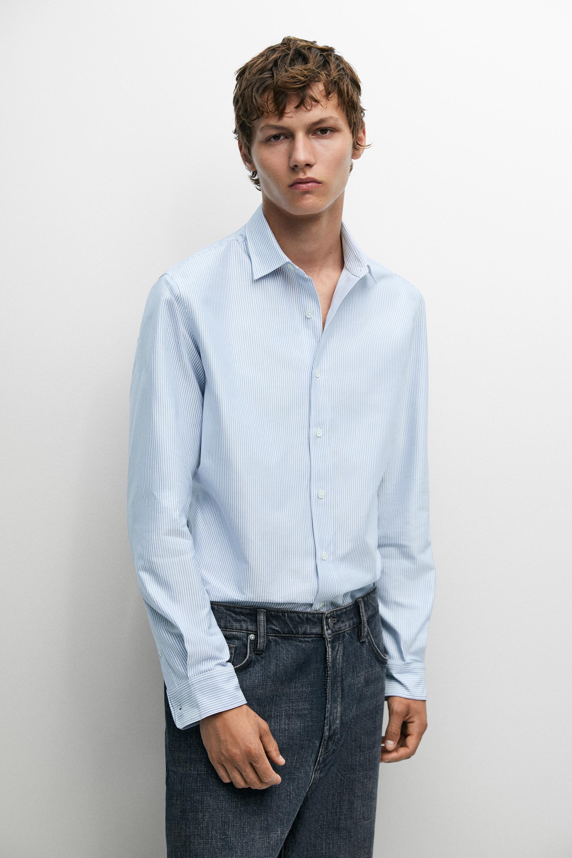 Chemise oxford regular fit à rayures
