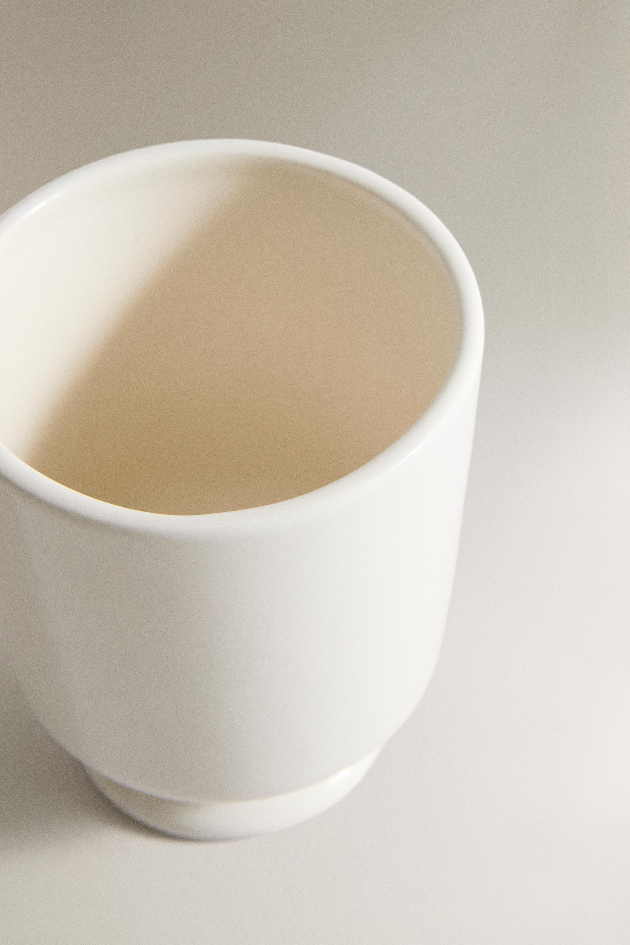 VERRE À DENTS CÉRAMIQUE CRÈME