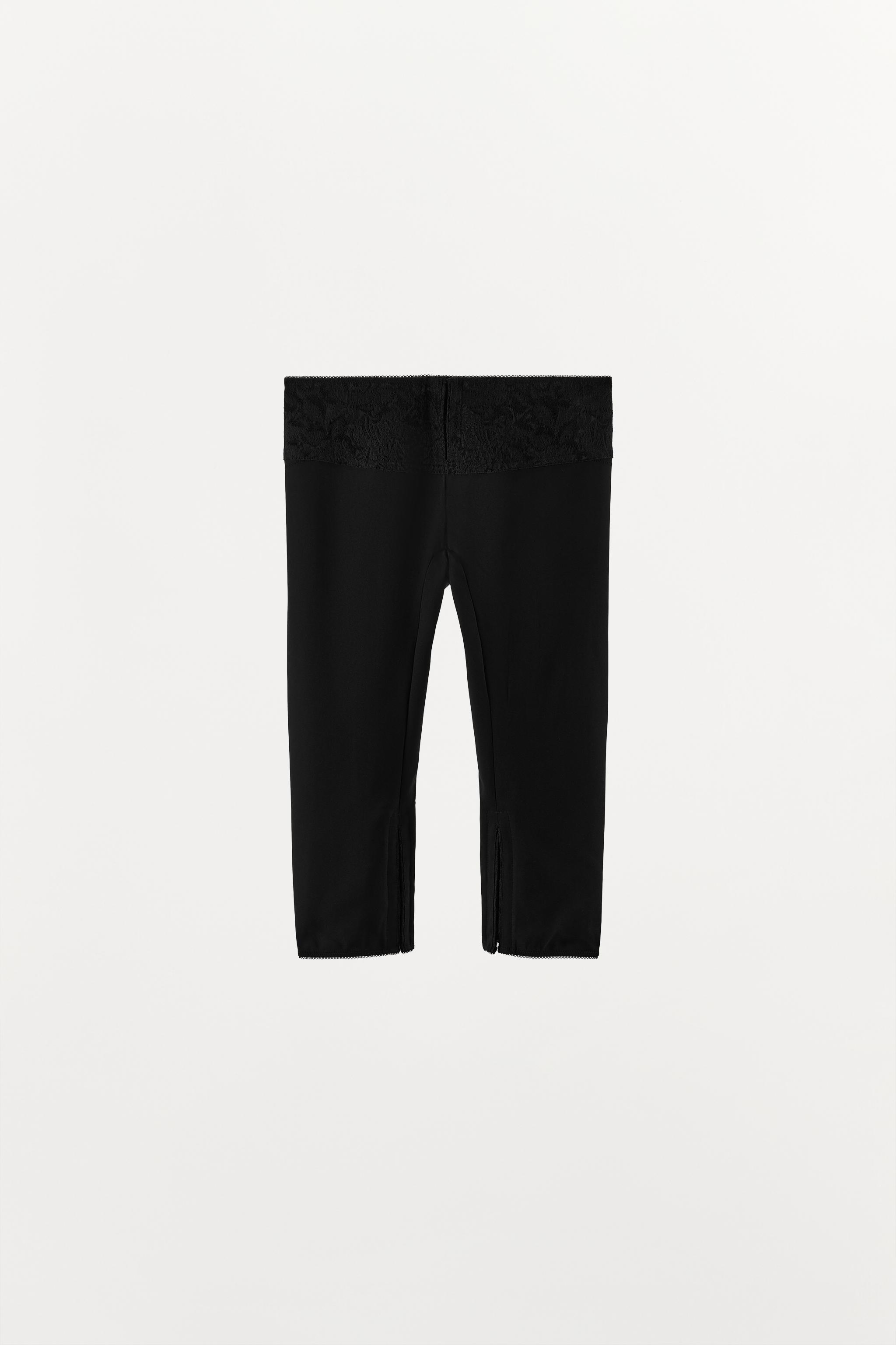 Женские брюки Zara JACQUARD CAPRI PANTS — фото 6