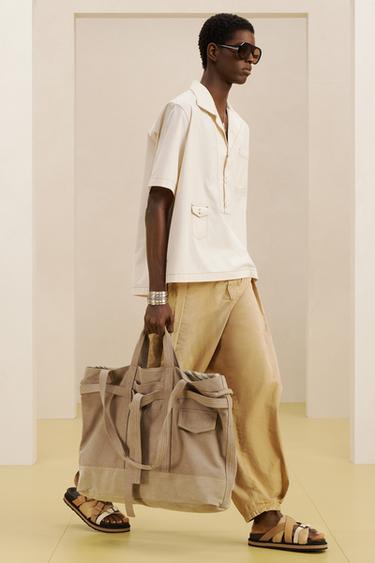 CTTN SHPPR BG - Bone White by Zara