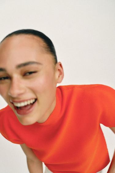 Z1975 CROPPED MID-RISE JEANS - White by Zara - Image 5