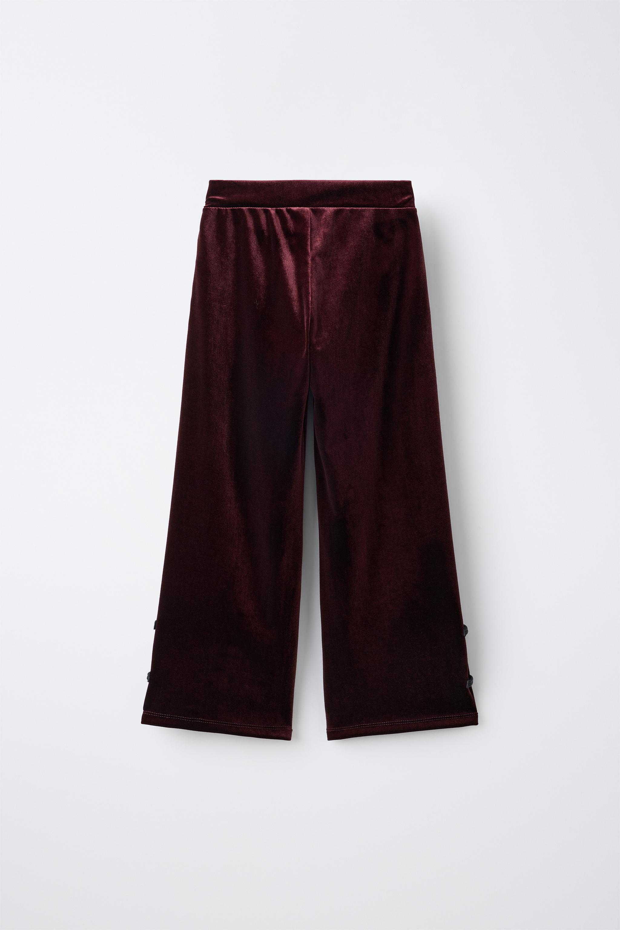 PANTALON VELOURS WIDE LEG ALAMARES