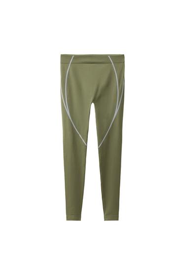 LEGGING SEAMLESS SPORTY - Khaki de Zara