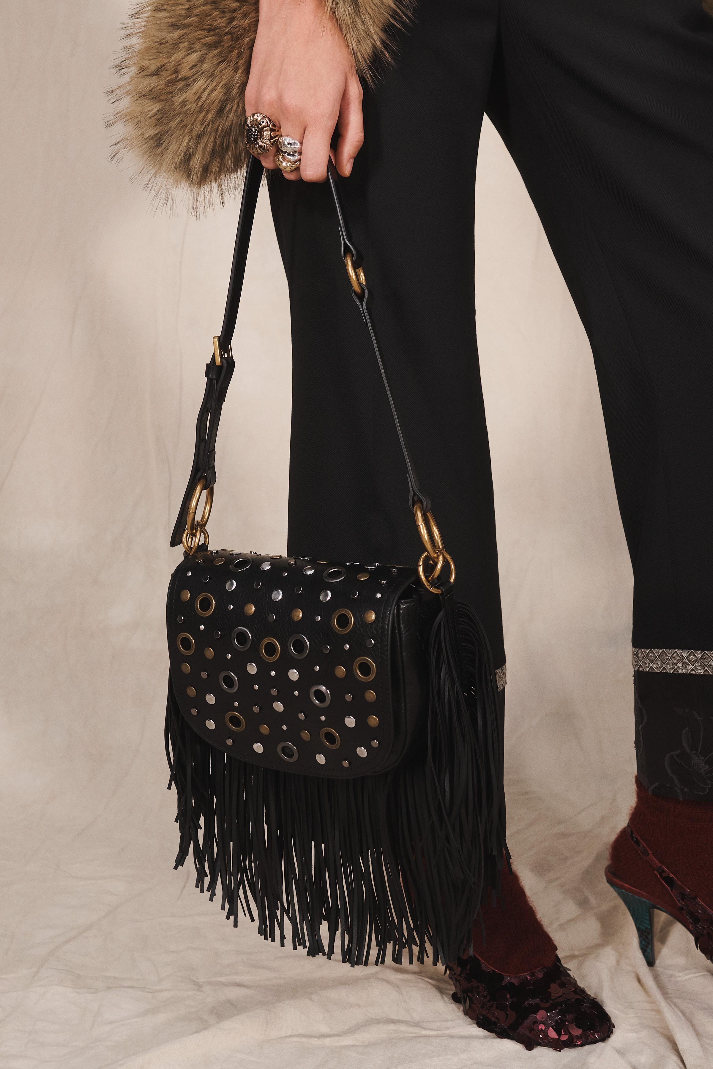 LEATHER STUDDED SHOULDER BAG LIMITED EDITION