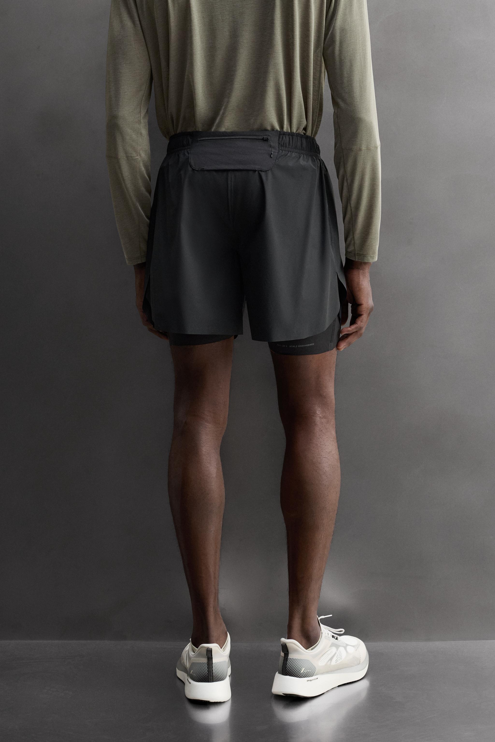 Мужские шорты Zara 2-IN-1 RUNNING SHORTS — фото 2