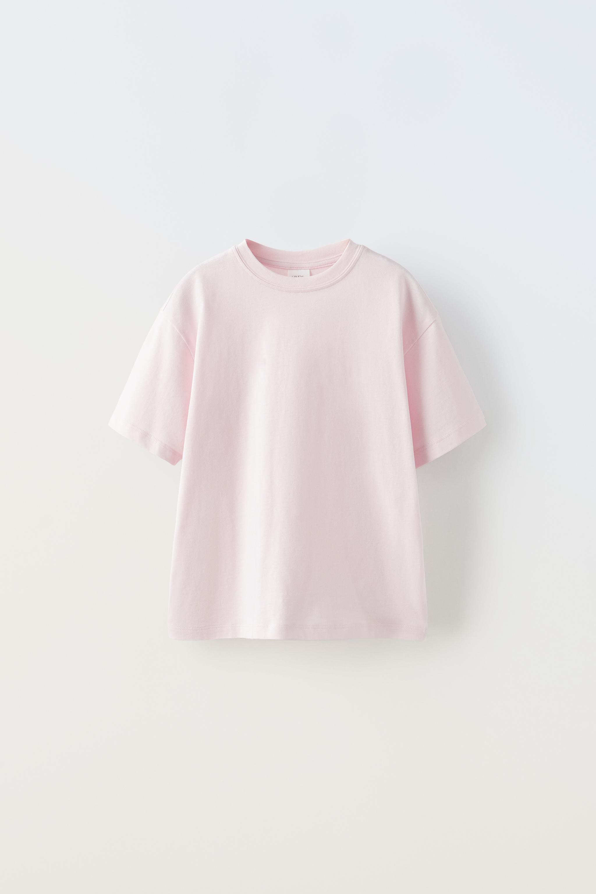 PLAIN BASIC T-SHIRT - Pink | ZARA Canada