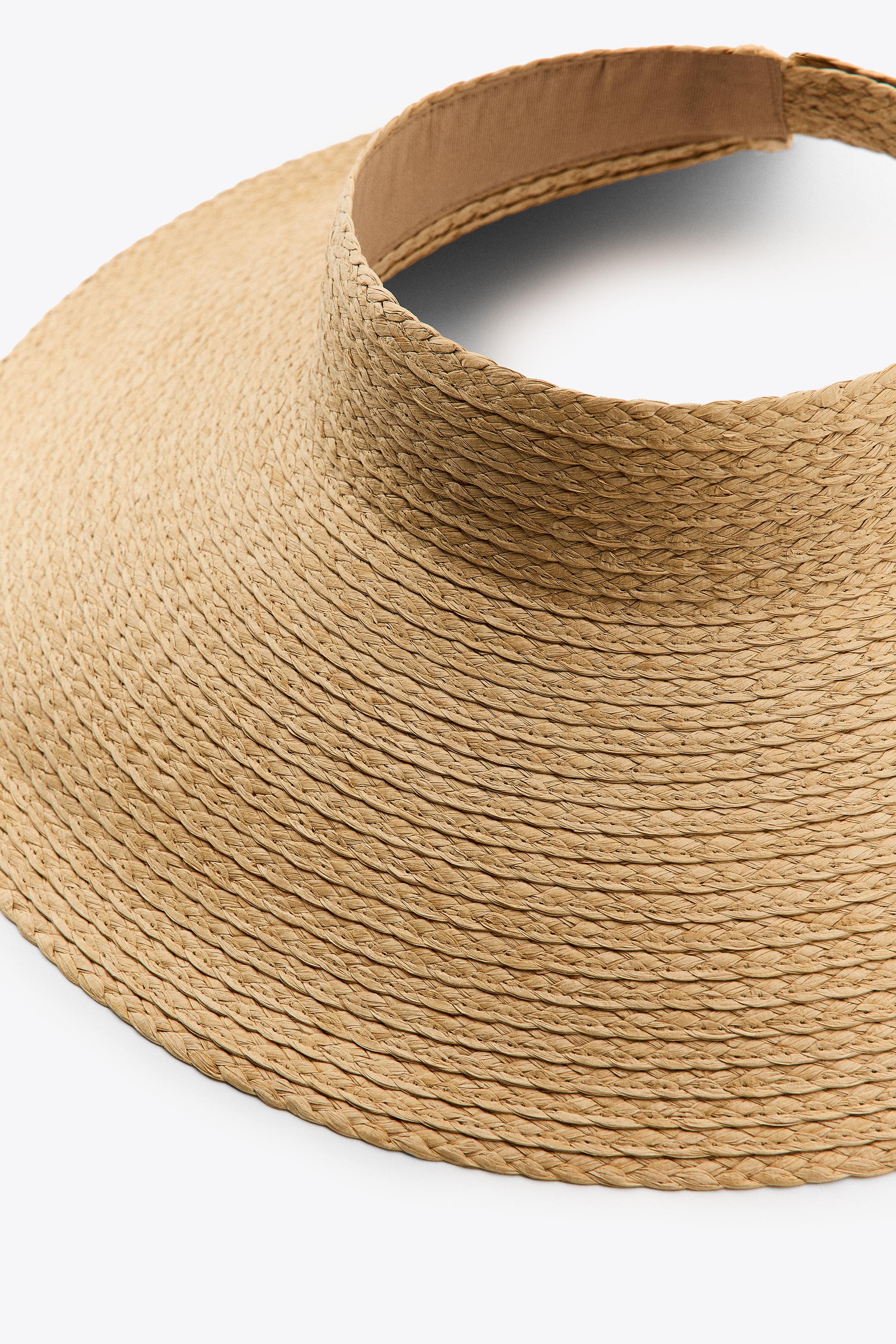 WIDE BRIM WOVEN VISOR