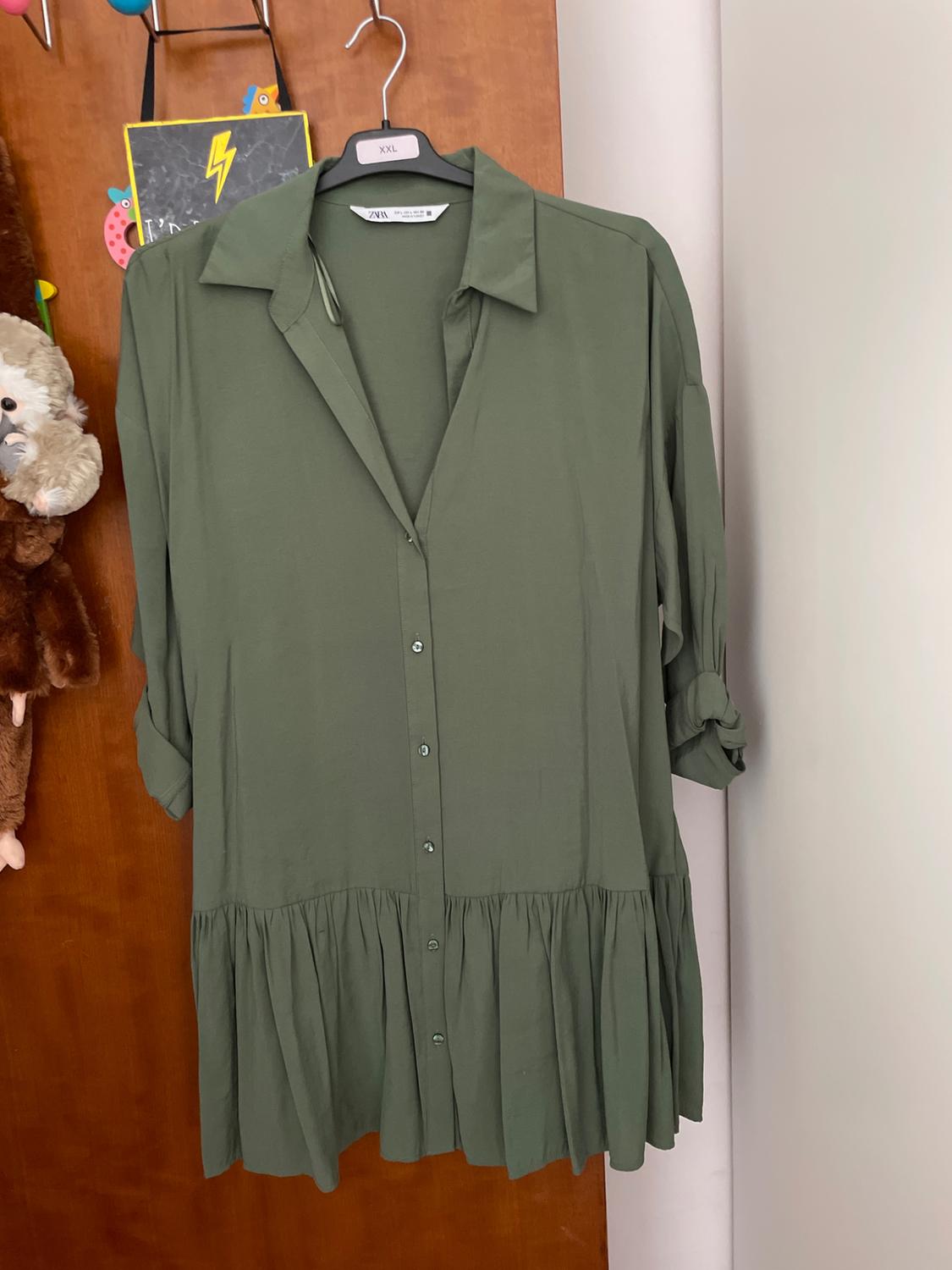 MINI DRESS WITH RUFFLED HEM
