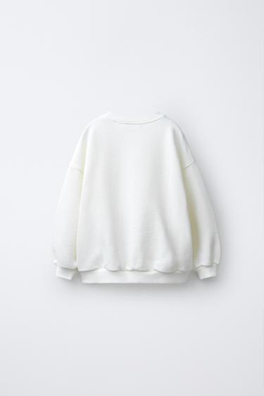 SWEAT GLACE EN MAILLE CROCHET - Écru de Zara - Image 1