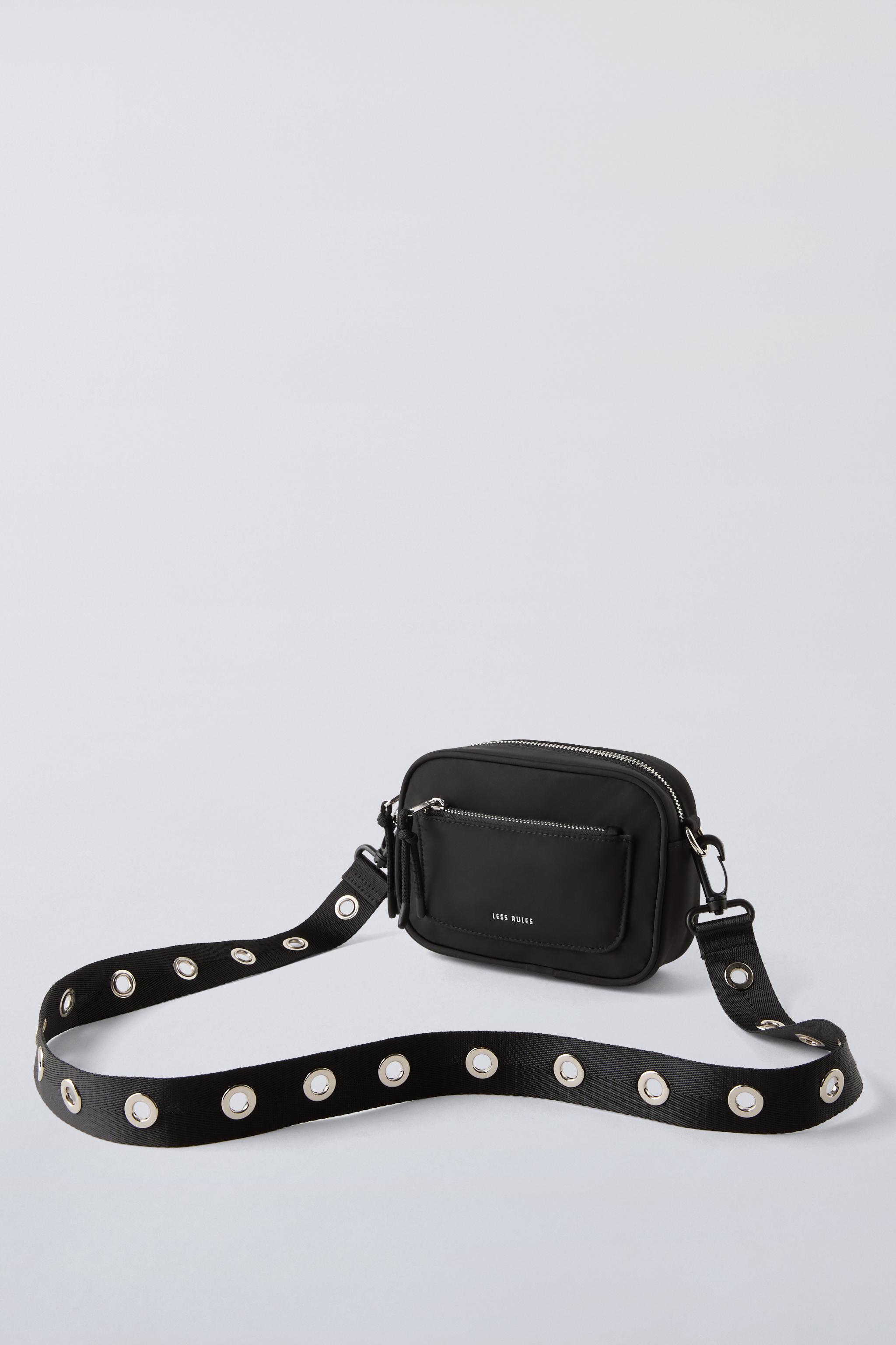 Studded black crossbody bag zara sale