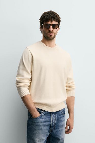 JERSEY ESTRUCTURA ALGODÓN - Crudo de Zara