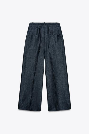 LINEN CULOTTES - Indigo by Zara - Image 6