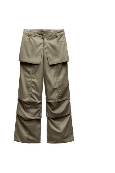 NYLON PANTS WITH DETACHABLE SKIRT