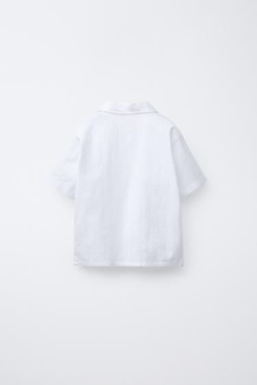 TEXTURED POLO SHIRT - Ecru by Zara - Image 1