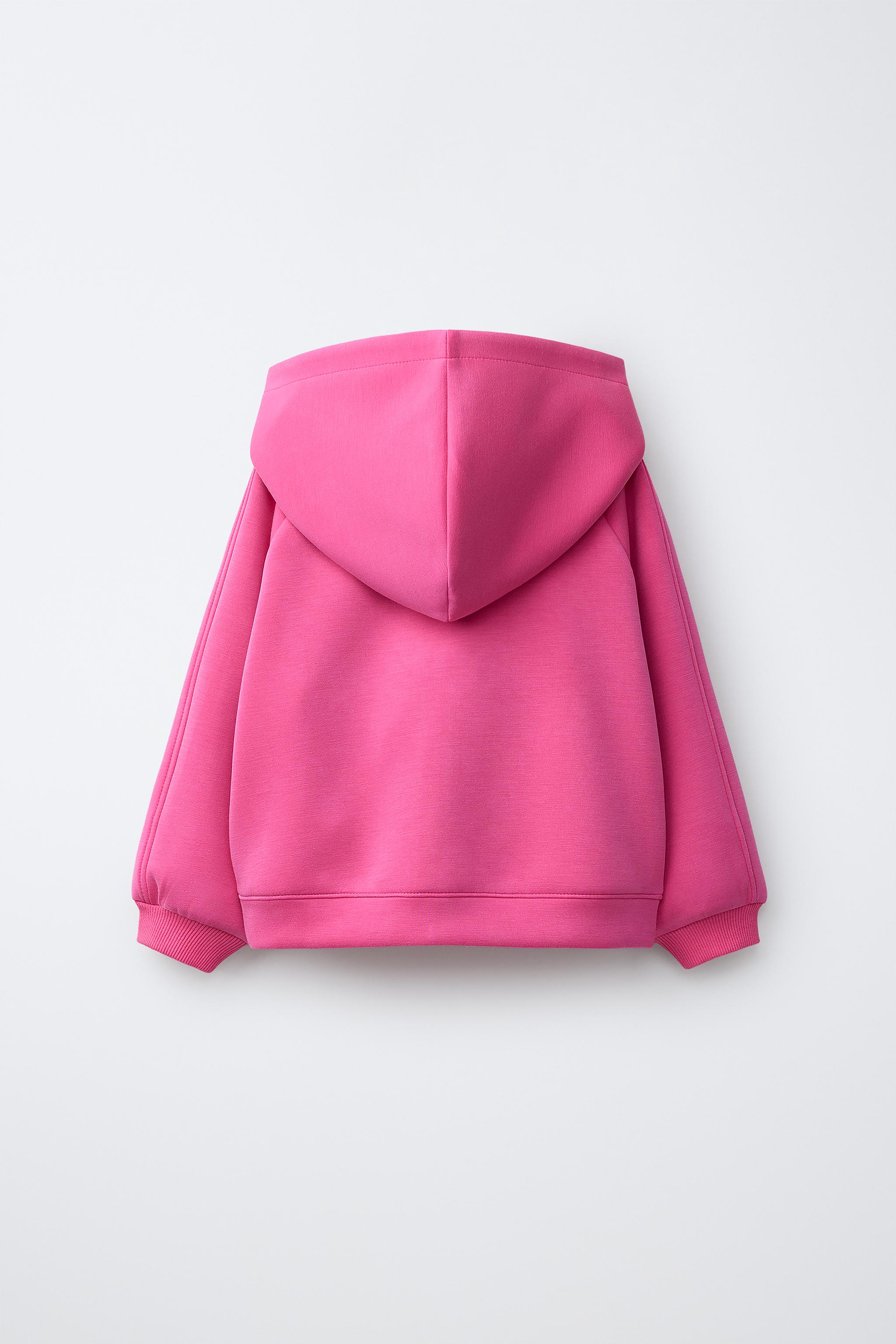 SPORTY EMBOSSED TEXT HOODIE - Lemon yellow | ZARA Turkey
