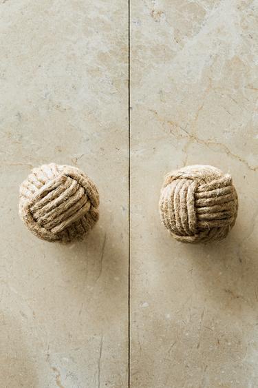 LOT BOUTONS DE PORTE NŒUD (LOT DE 2) - Beige clair de Zara - Image 5