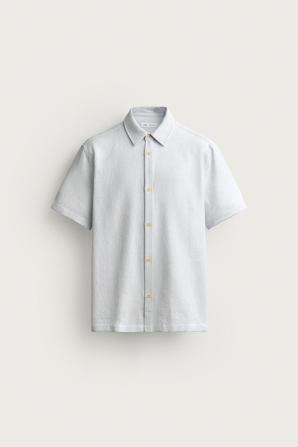 REGULAR FIT TEXTURED SHIRT