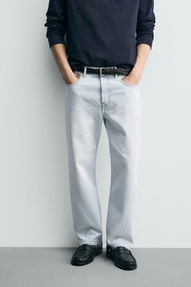 JEANS STRAIGHT ANKLE FIT - Azul claro de Zara
