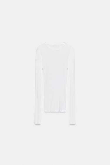 Zara SUPIMA® COTTON T-SHIRT - White