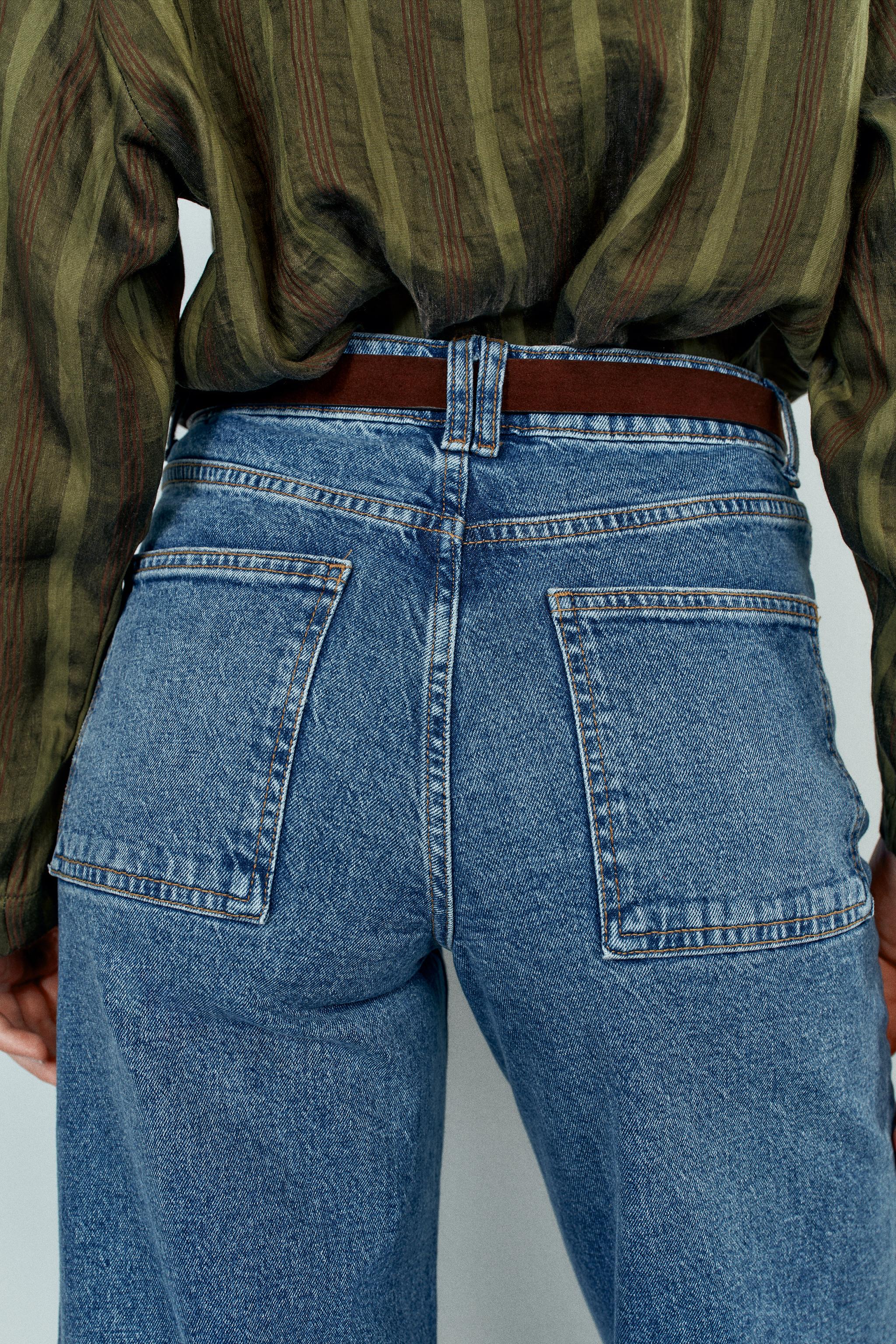 Z1975 HIGH-RISE CULOTTE JEANS WITH BELT
