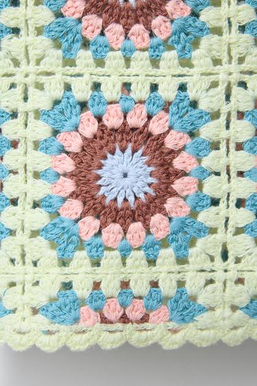 CROCHET KNIT TOP - Fluorescent lime by Zara - Image 3