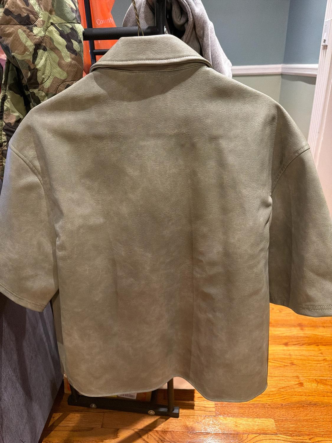 FAUX LEATHER OVERSHIRT - Image 2