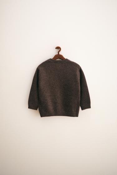 ZARA TIMELESS – KASCHMIR-STRICKPULLOVER - Braun meliert von Zara