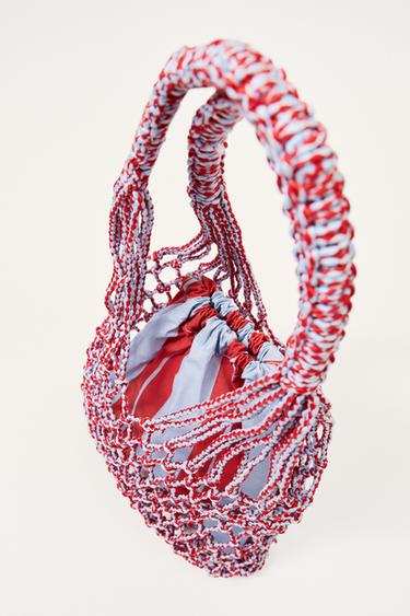 LIMITED EDITION MESH BUCKET BAG - Brown by Zara - Image 5