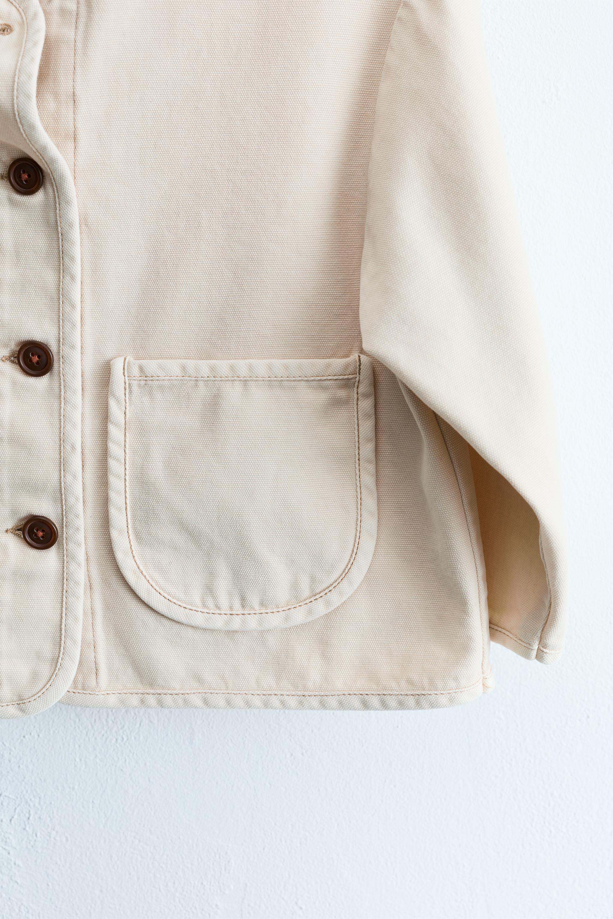 ZARA TIMELESS - PLAIN CANVAS JACKET — фото 5
