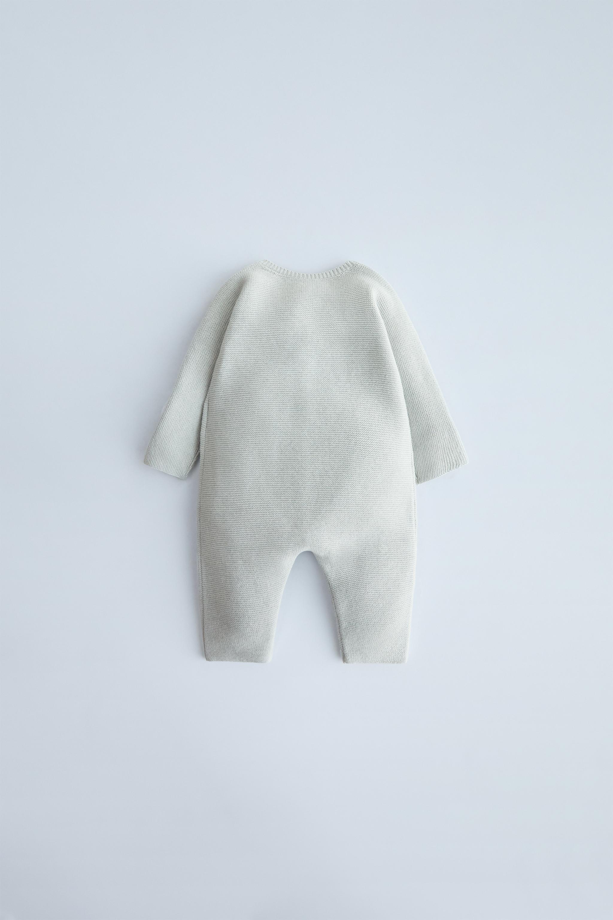 Enterito De Pijama Peludo/peluche Crudo Zara Bebe 6/9 Meses