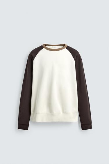 SUDADERA CREWNECK COLOR BLOCK - Multicolor de Zara