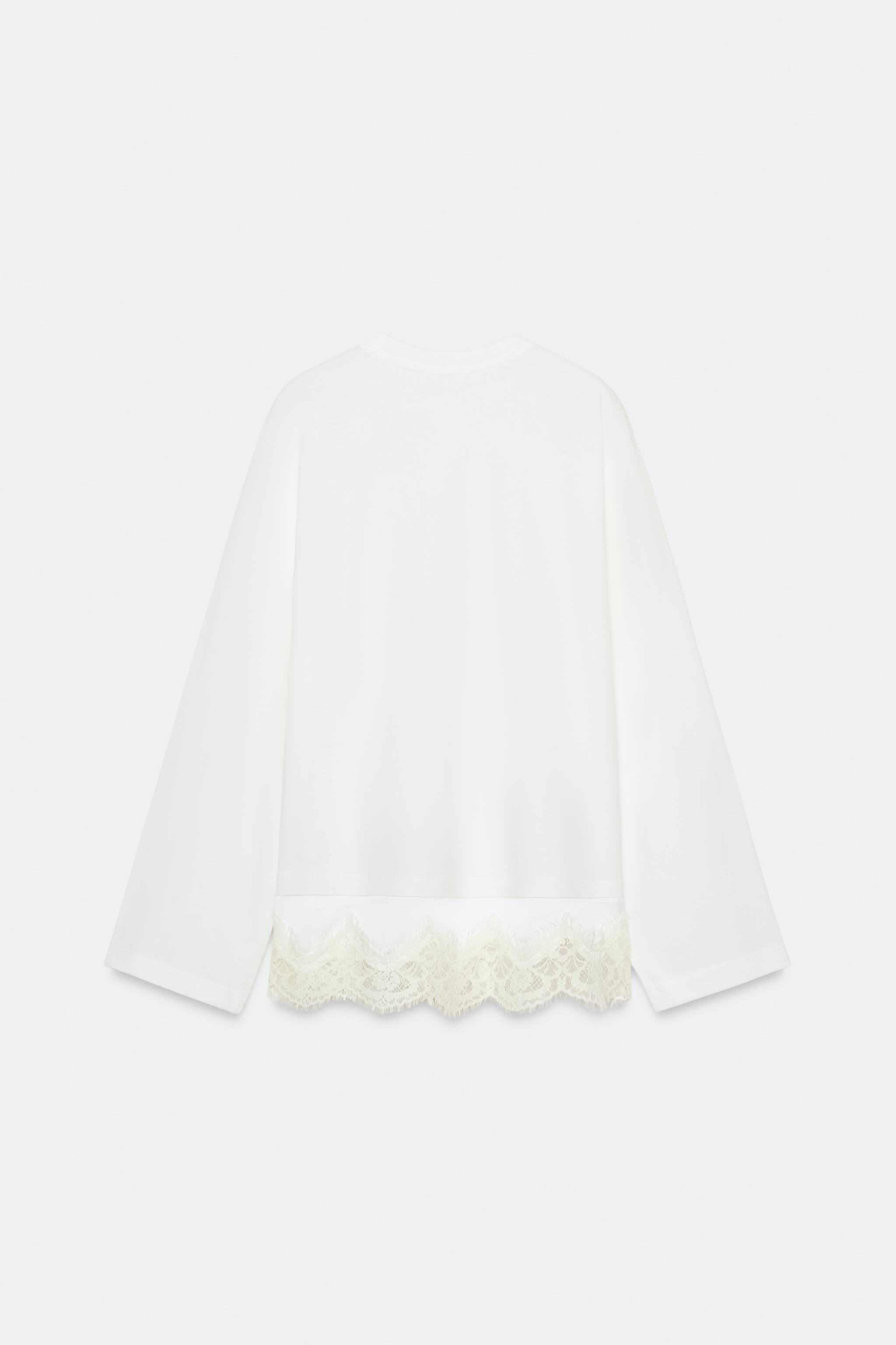 COMBINATION LACE T-SHIRT