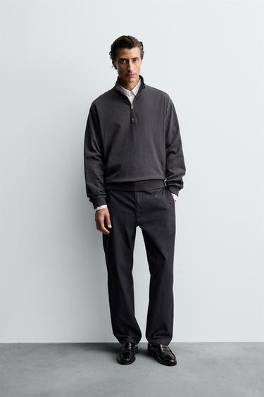 PANTALON TECHNIQUE À TAILLE JOGGER - Bleu marine foncé de Zara - Image 0