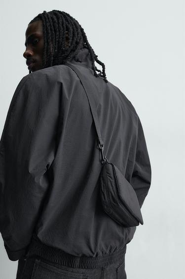 MALA A TIRACOLO NYLON - Preto da Zara - Imagem 0