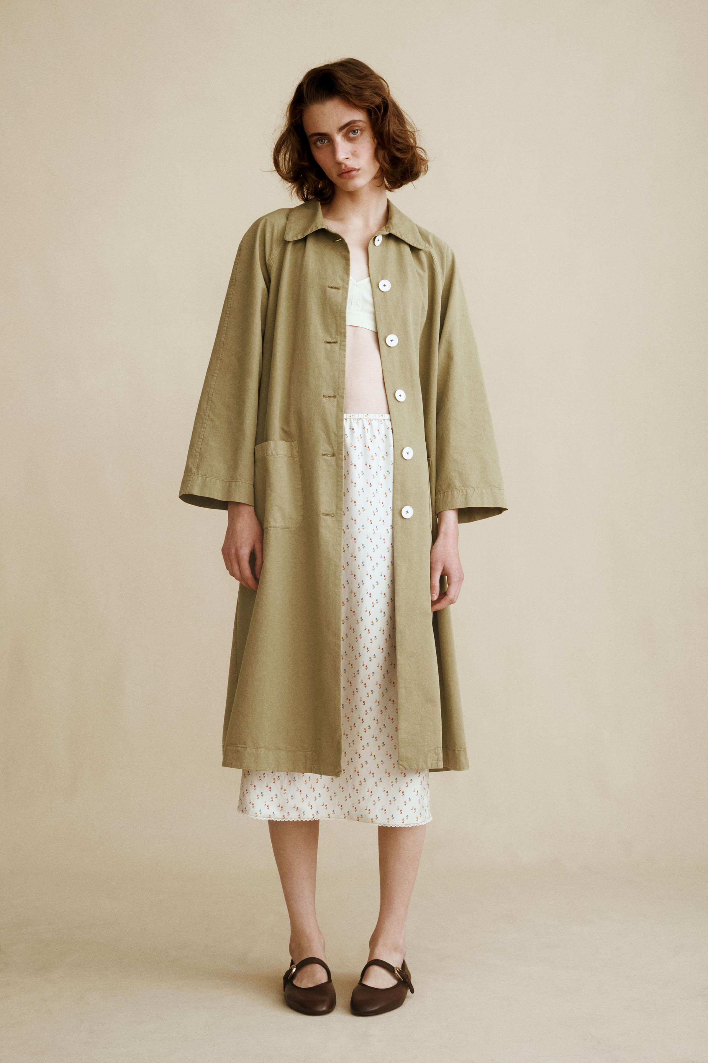 Женские куртки Zara TRENCH COAT CREATED BY CARAMEL LONDON X