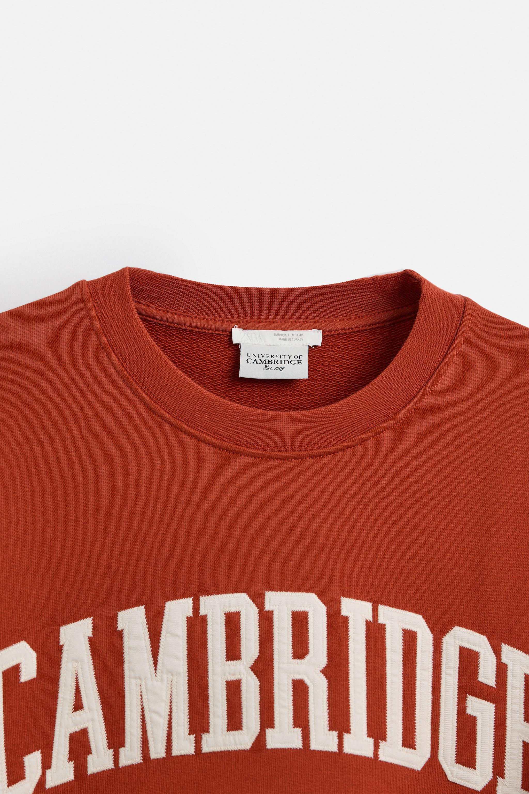 スペイン発送 ZARA ケンブリッジ パッチスウェットシャツ 最新作 org.jpg