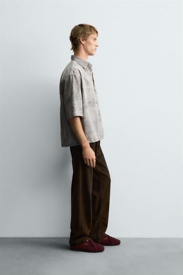RELAXED FIT ABSTRACT PRINT SHIRT - Printed by Zara - Image 3