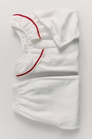 AGES 2-14/ RUFFLE AND HEART PYJAMAS - 151 by Zara