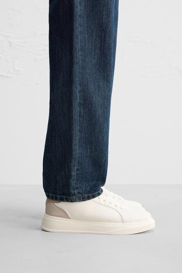 TRAINERS WITH HEEL DETAIL - White by Zara - Image 0