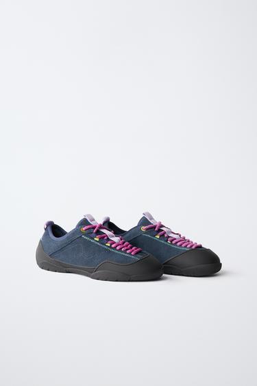CONTRAST SNEAKERS — Blue 2