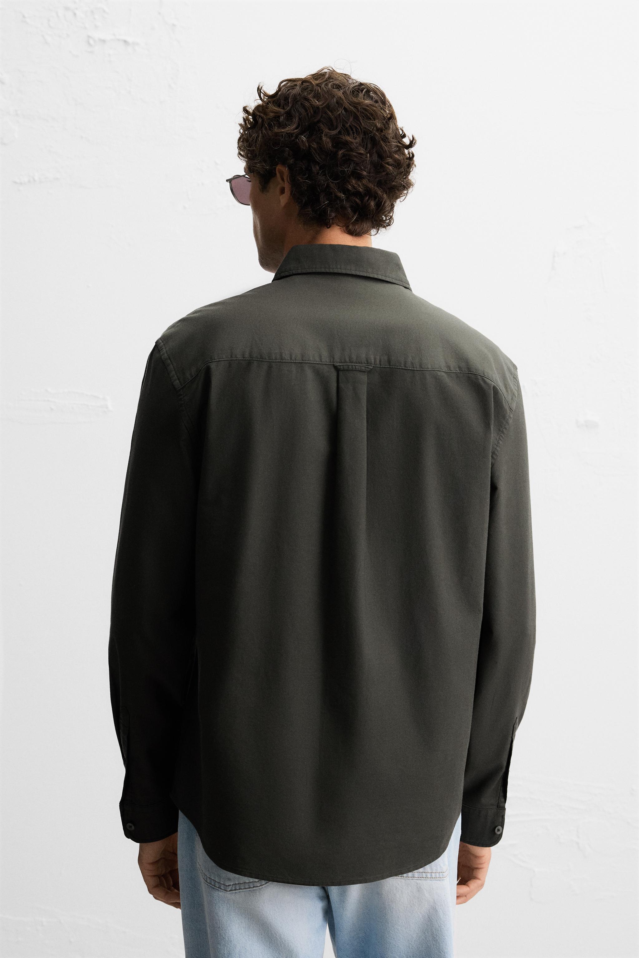 TEXTURED OXFORD SHIRT - Sky blue | ZARA United States