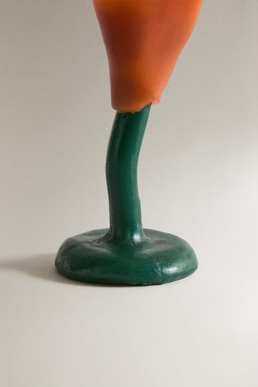 DECORATIVE FLORAL CANDLE - Orange by Zara - Image 2