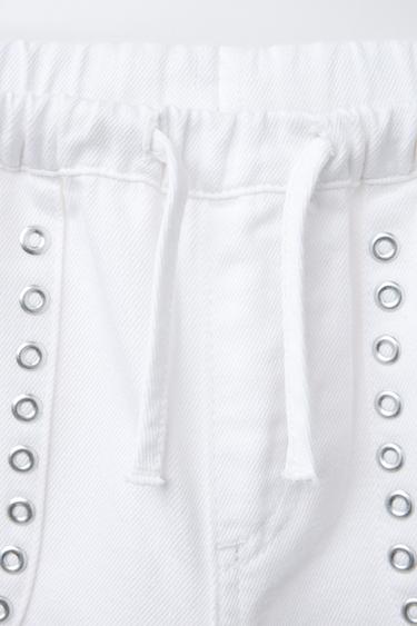 JEAN WIDE LEG FLUIDE CLOUS - Blanc de Zara - Image 2