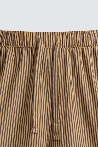 STRIPED OVERSIZE FIT TROUSERS - Yellow by Zara - Image 8
