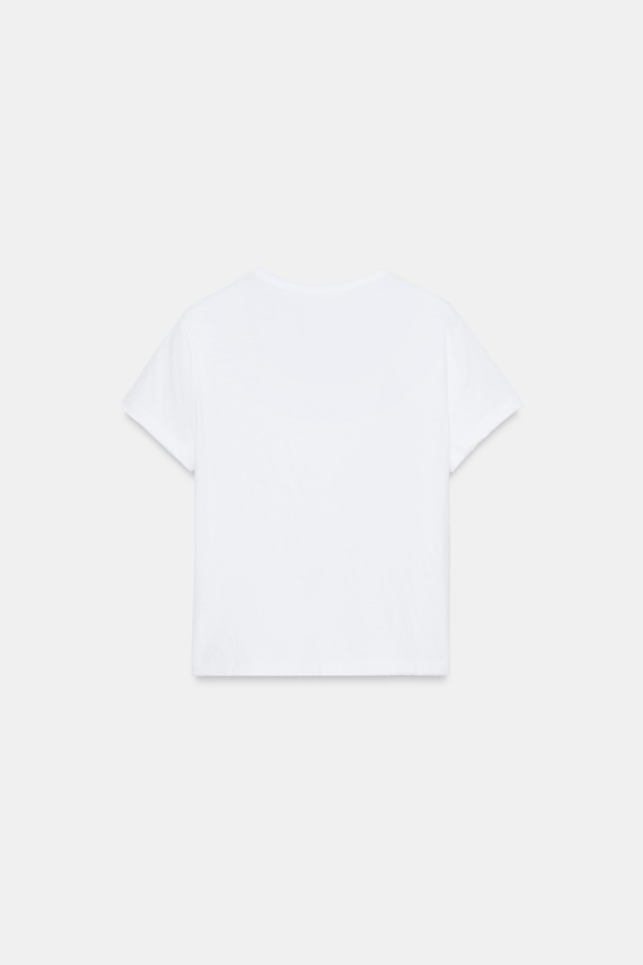 T-SHIRT COTON MANCHES COURTES